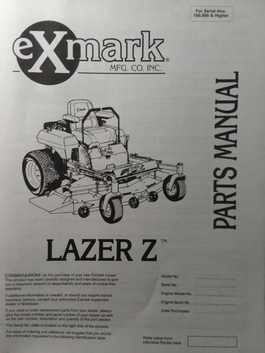 exmark lazer z 60 parts diagram