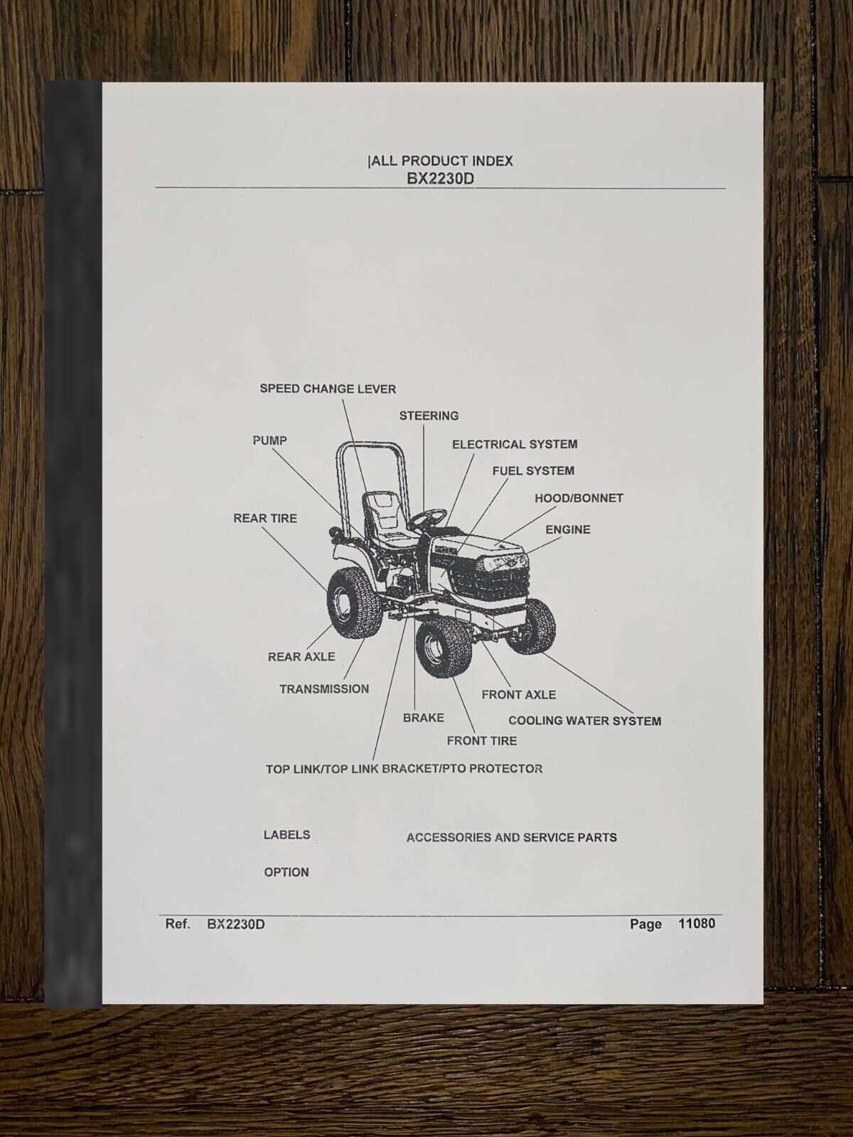 kubota b2320 parts diagram