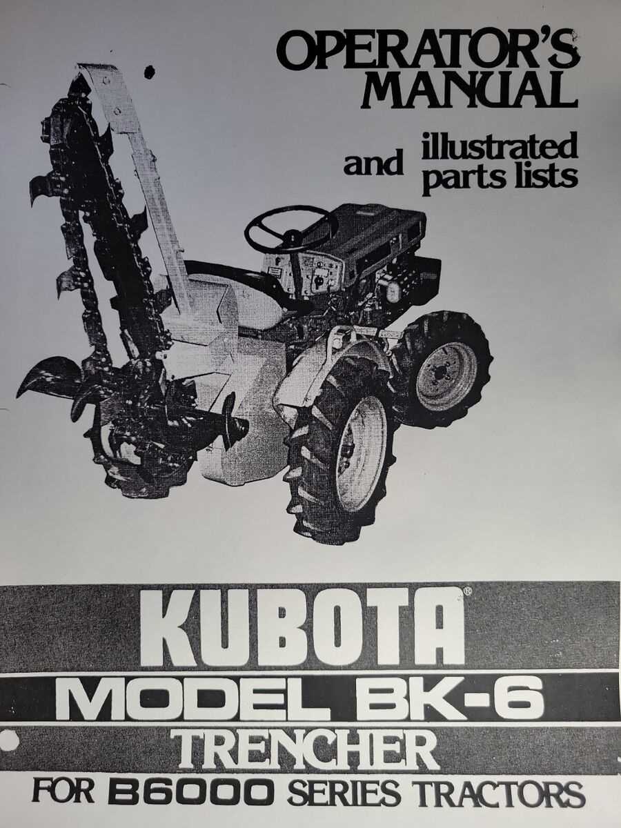 kubota b6000 parts diagram