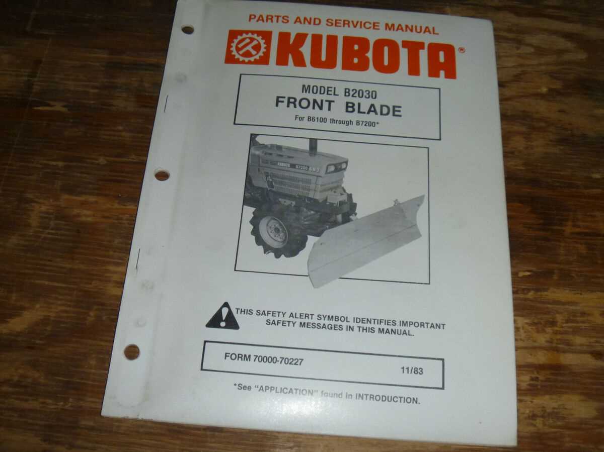 kubota b7200 parts diagram