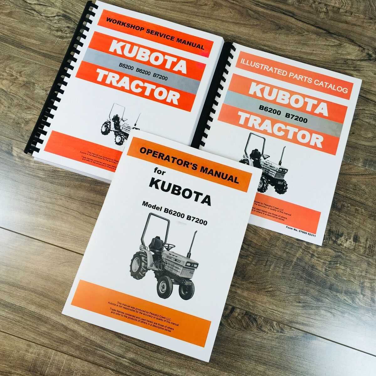 kubota b7200 parts diagram