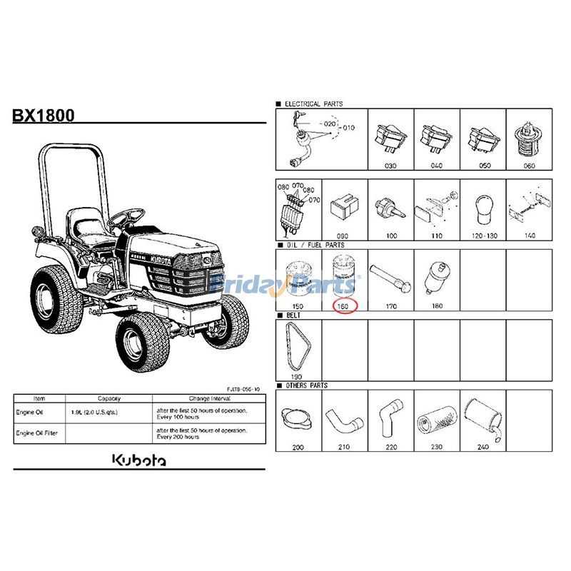 kubota bx2370 parts diagram