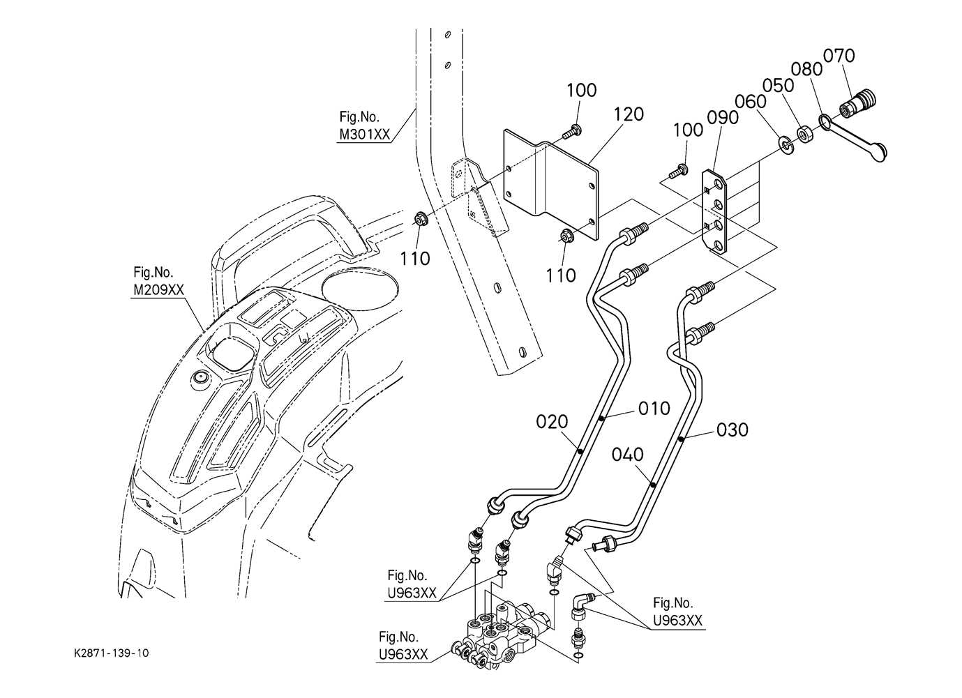 kubota bx2380 parts diagram