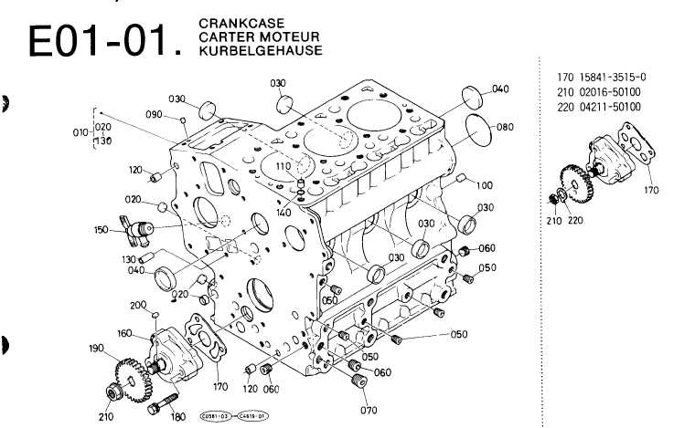 kubota d600 engine parts diagram