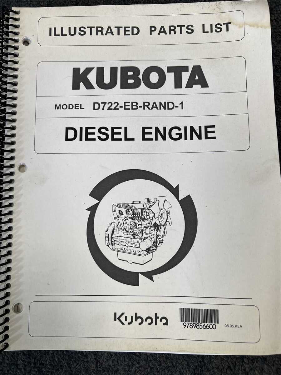 kubota d722 engine parts diagram