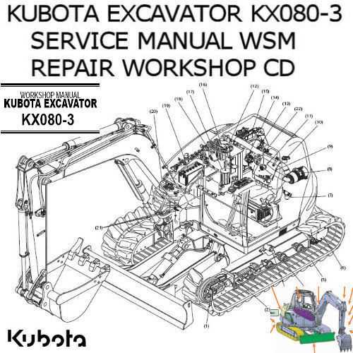 kubota excavator parts diagram