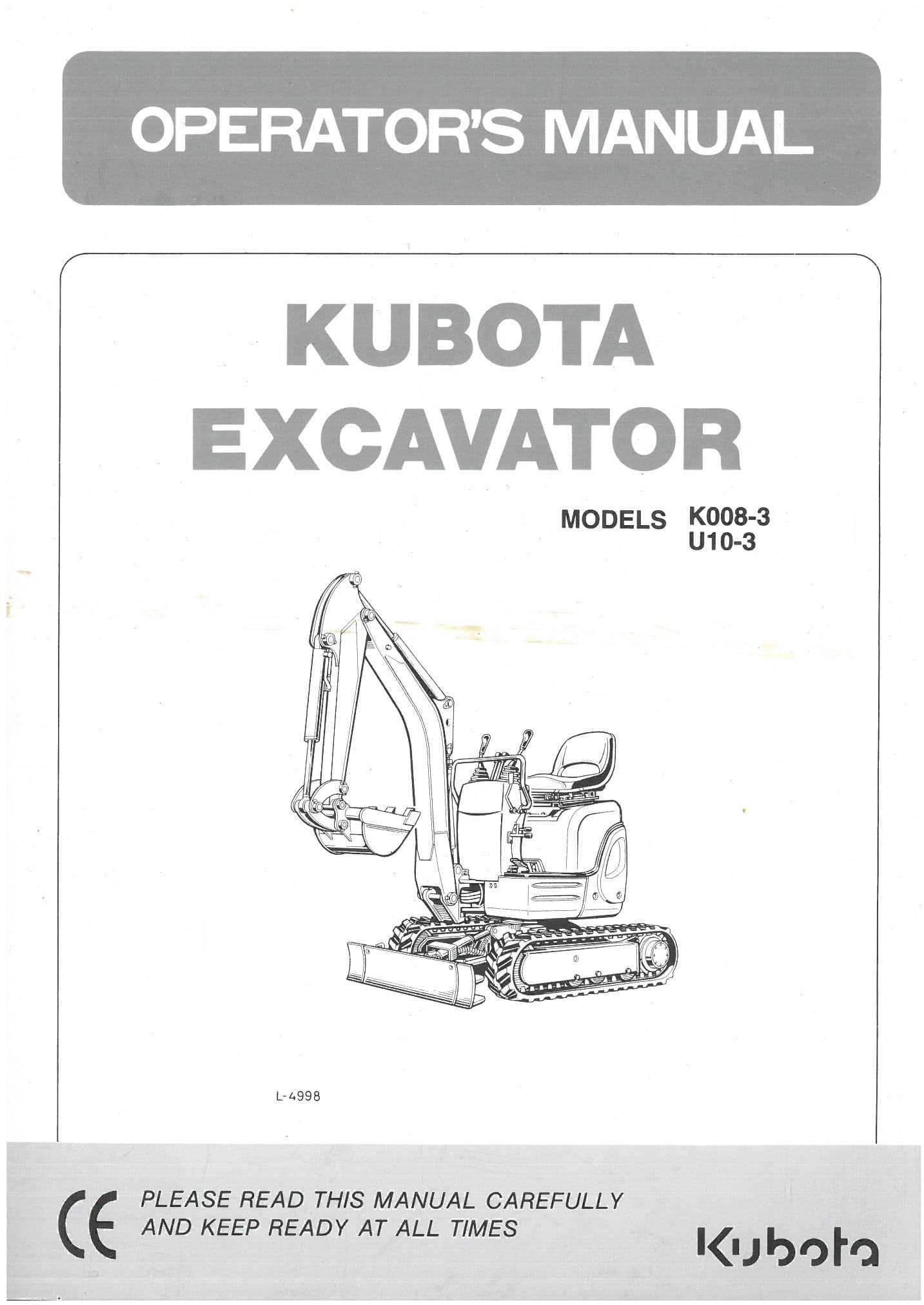 kubota k008 parts diagram