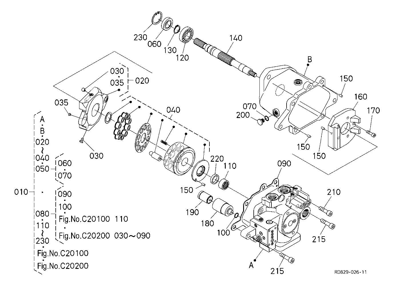 kubota kx080 4 parts diagram