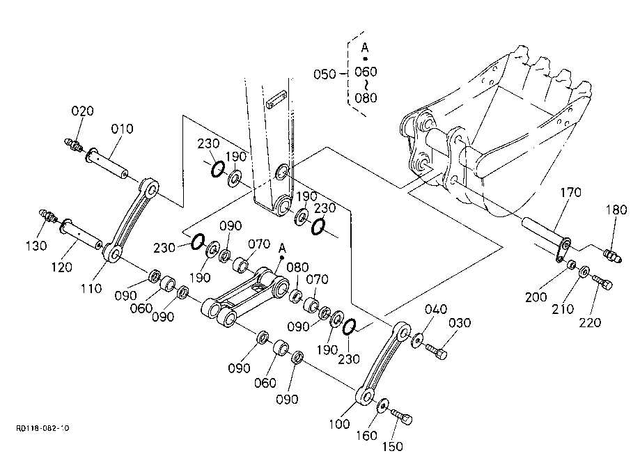 kubota kx121 3 thumb parts diagram