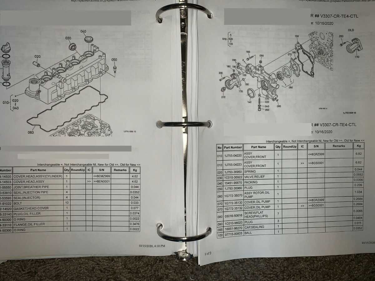 kubota l2850 parts diagram