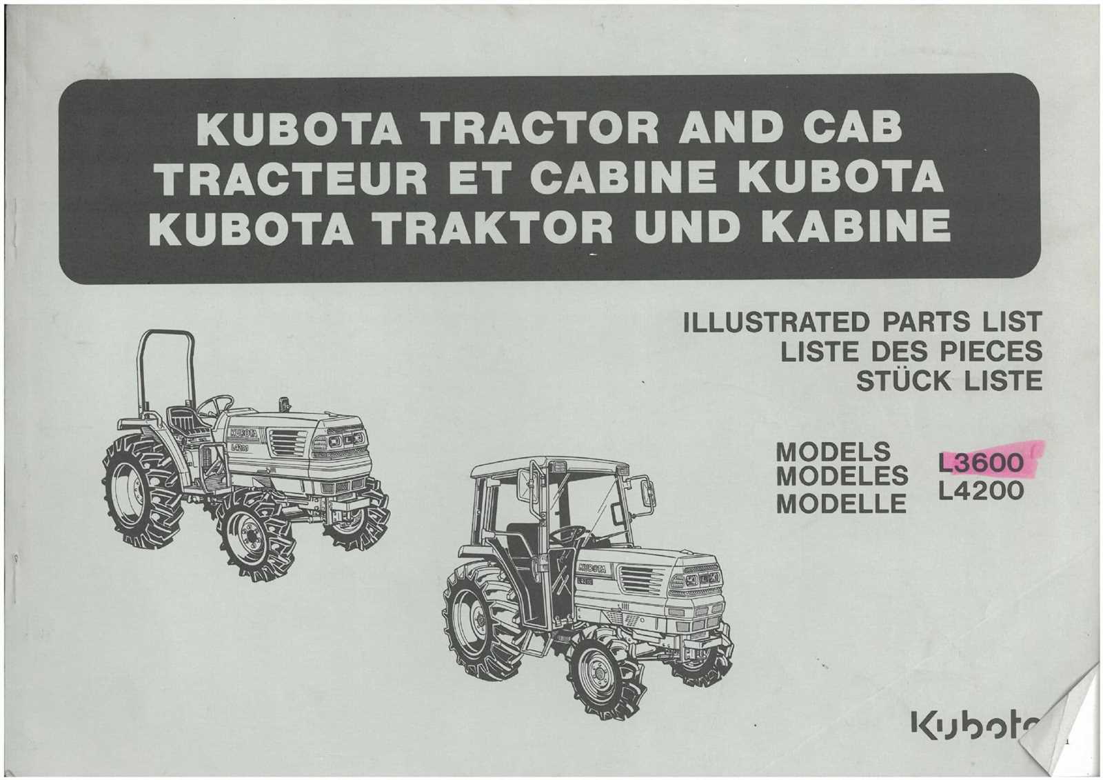 kubota l3200 parts diagram