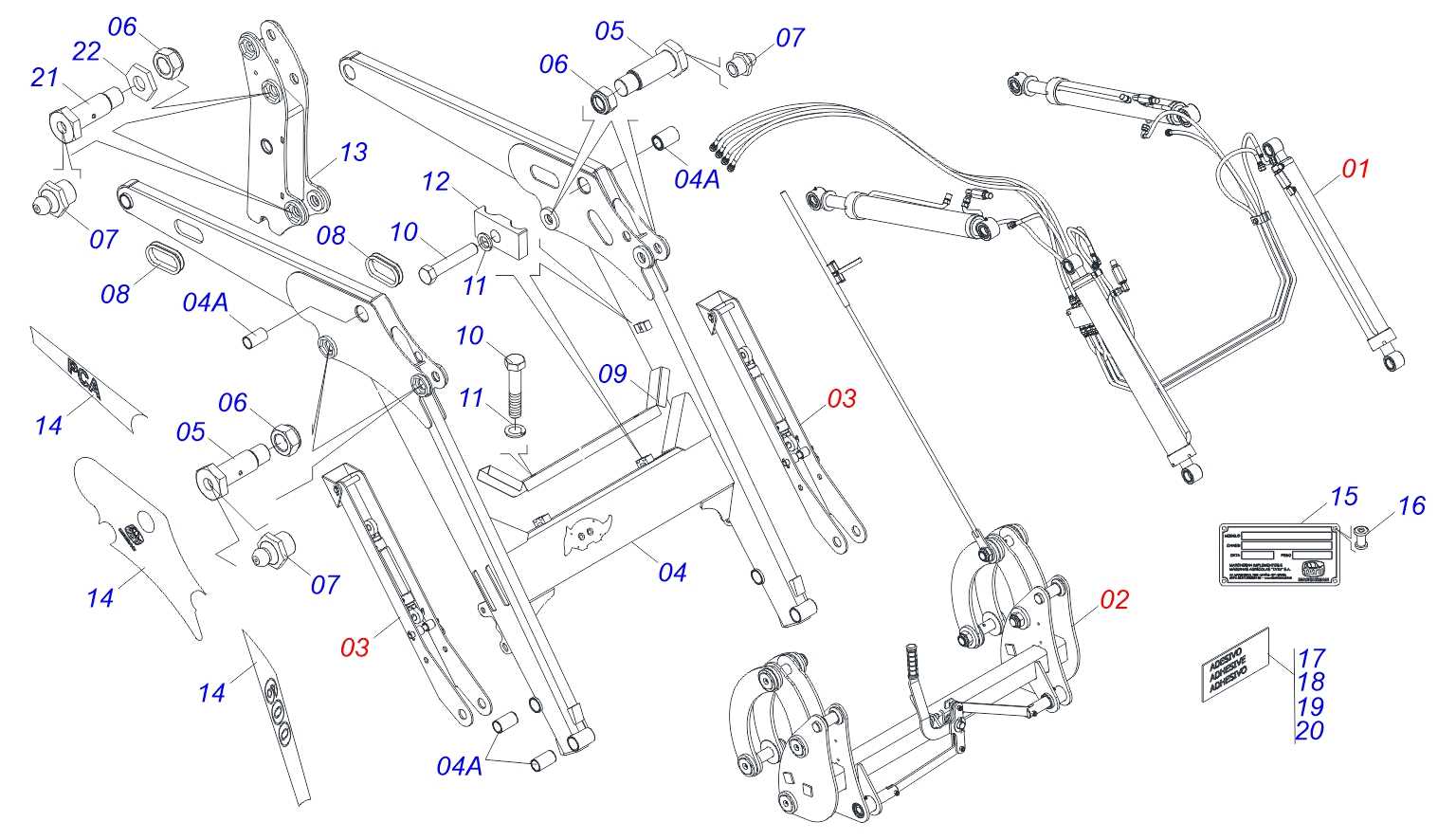 kubota la1055 parts diagram