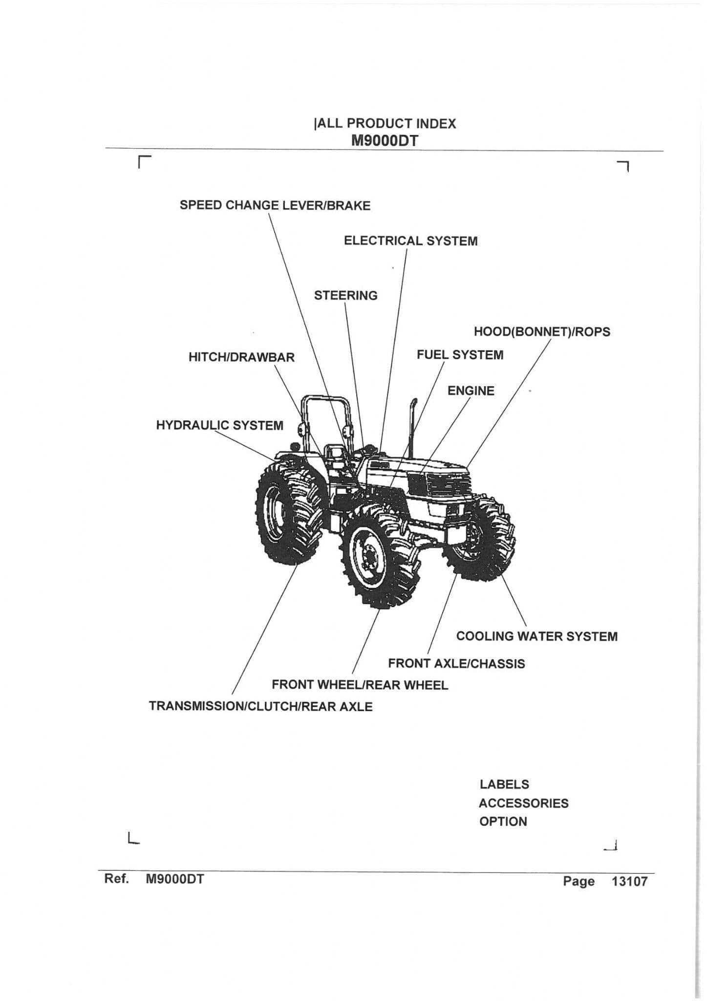 kubota m9000 parts diagram