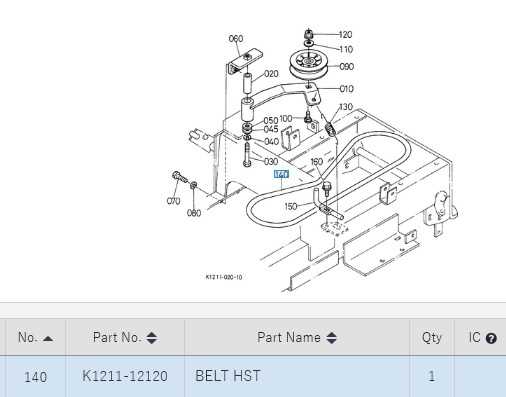 kubota tg1860g parts diagram