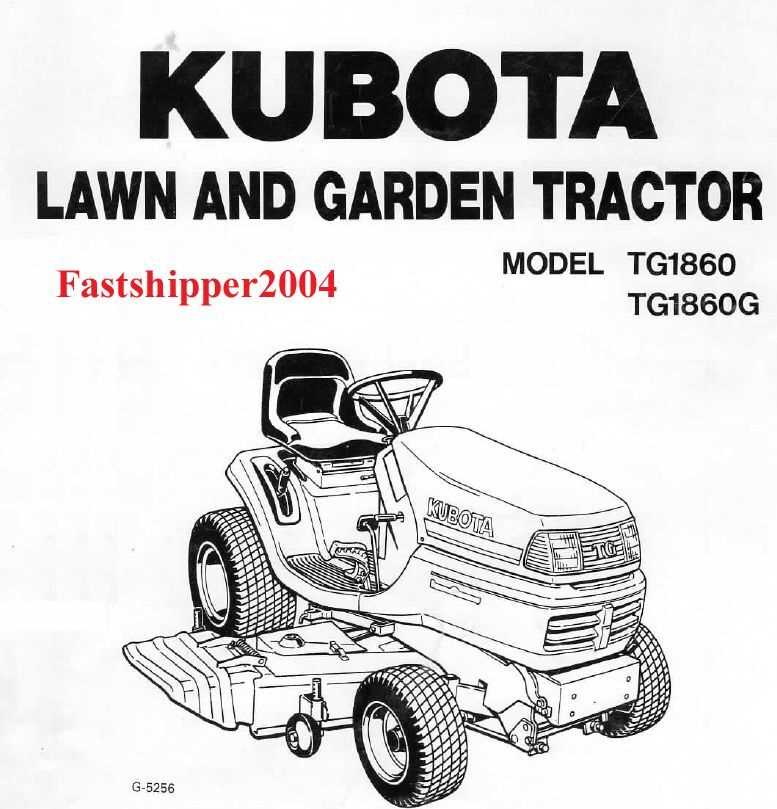 kubota tg1860g parts diagram