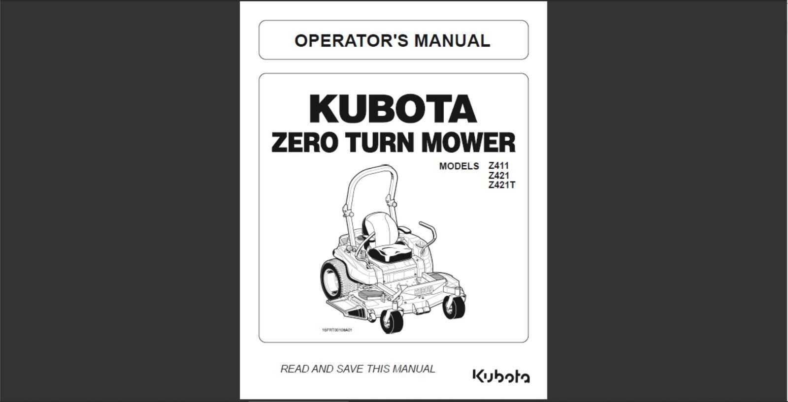 kubota z125s parts diagram