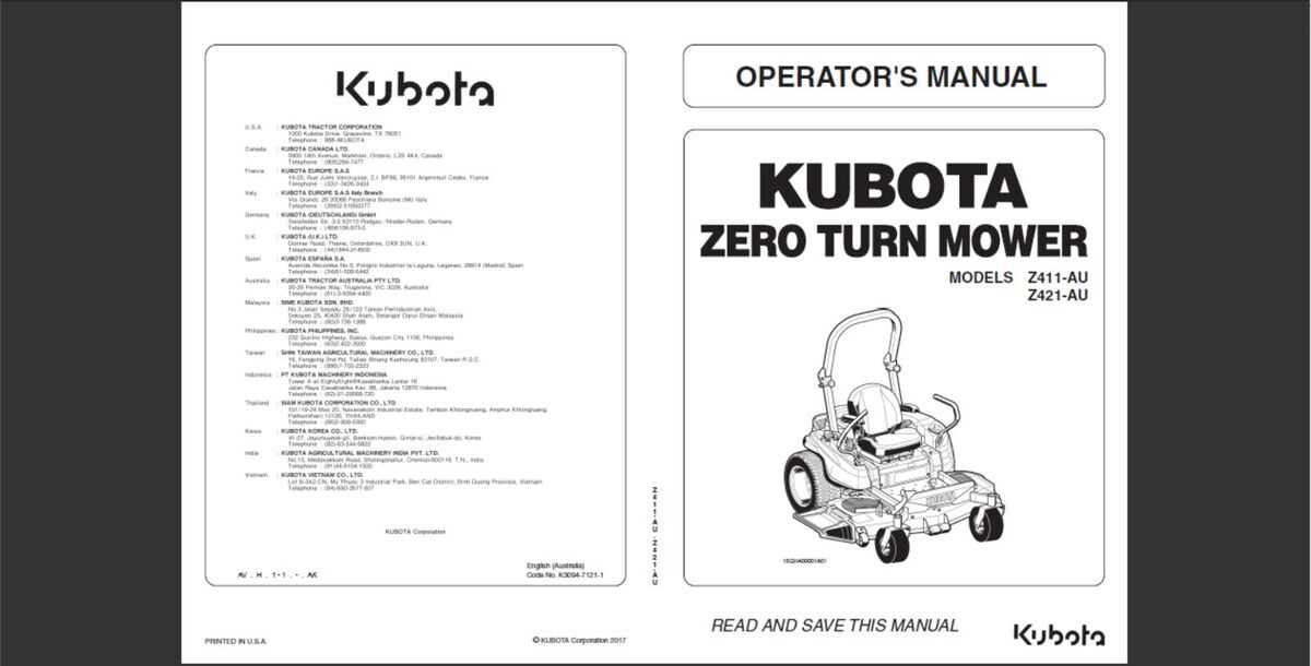 kubota z411 parts diagram