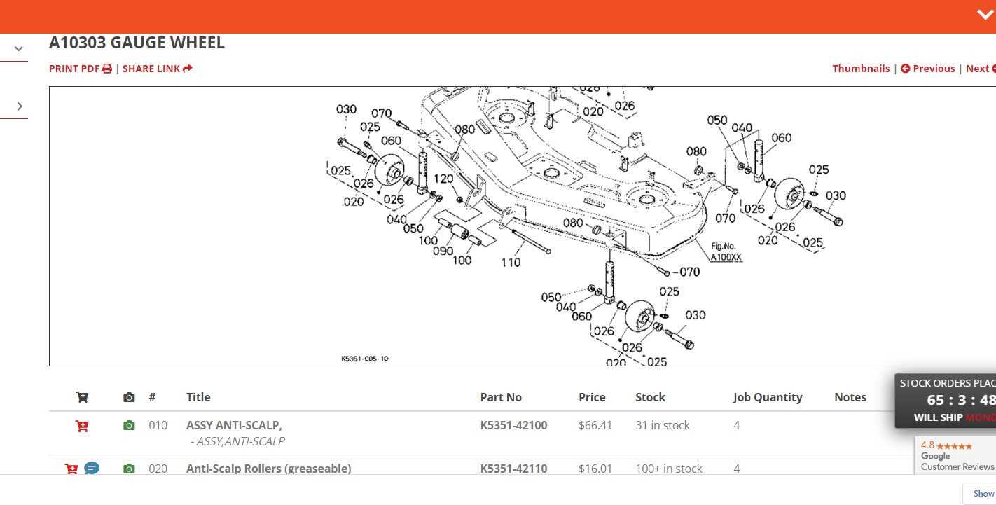 kubota zd326 deck parts diagram