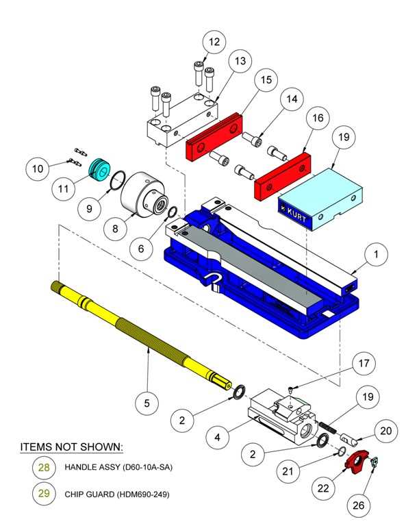 kurt vise parts diagram