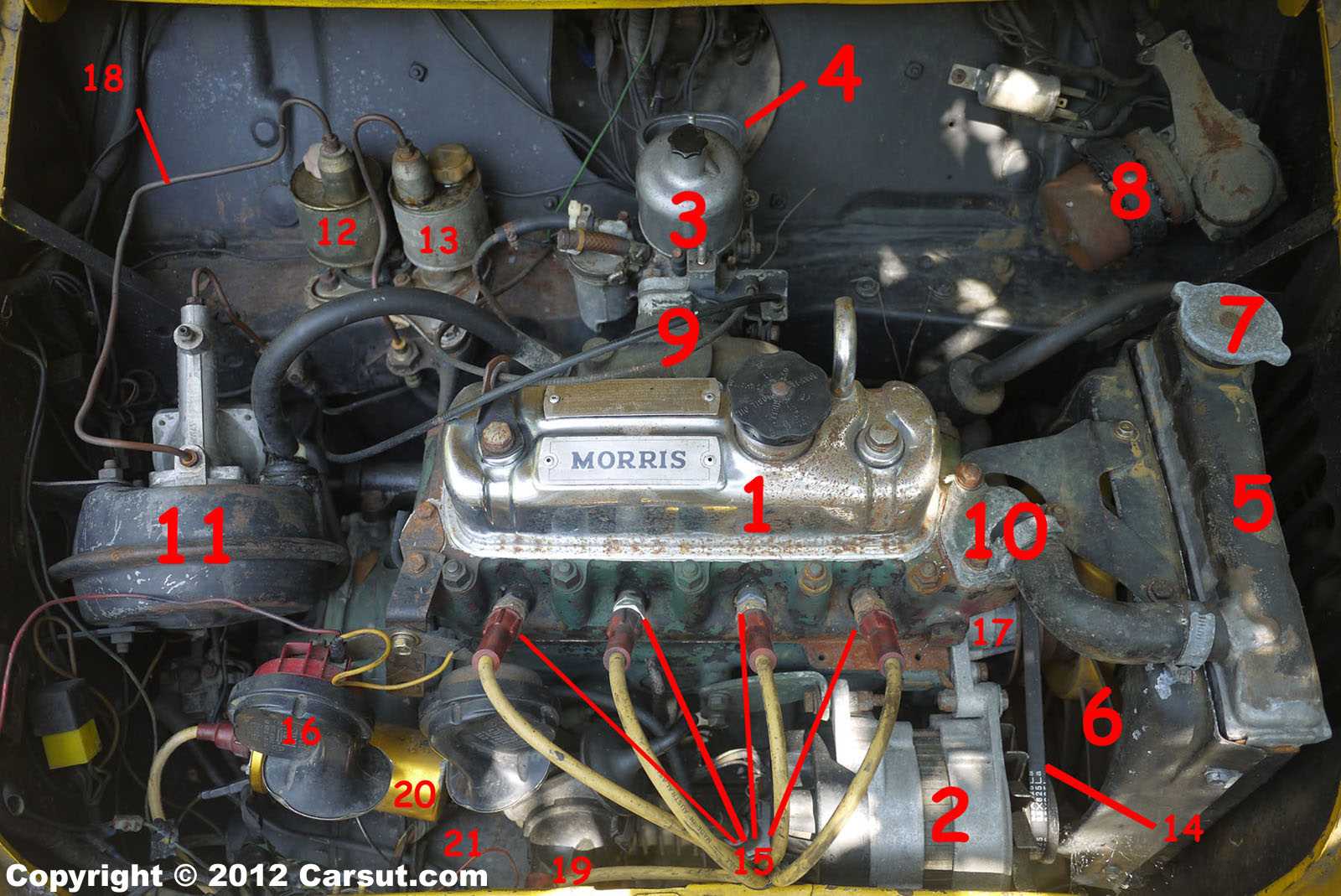 labeled engine parts diagram