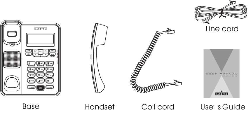 landline phone parts diagram