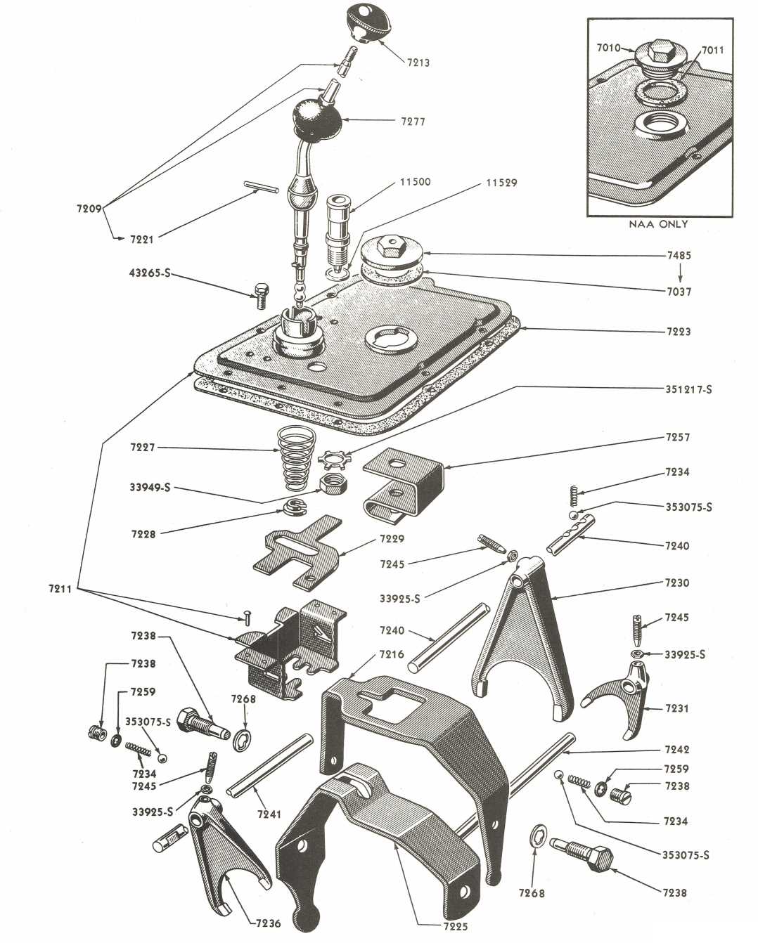 ford naa tractor parts diagram