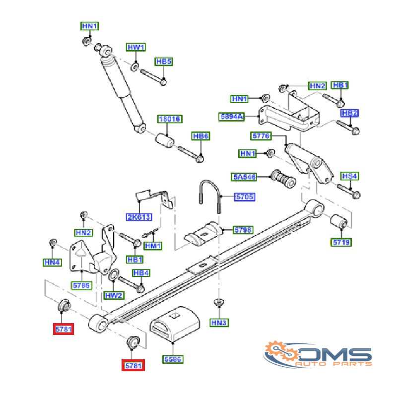 leaf spring parts diagram