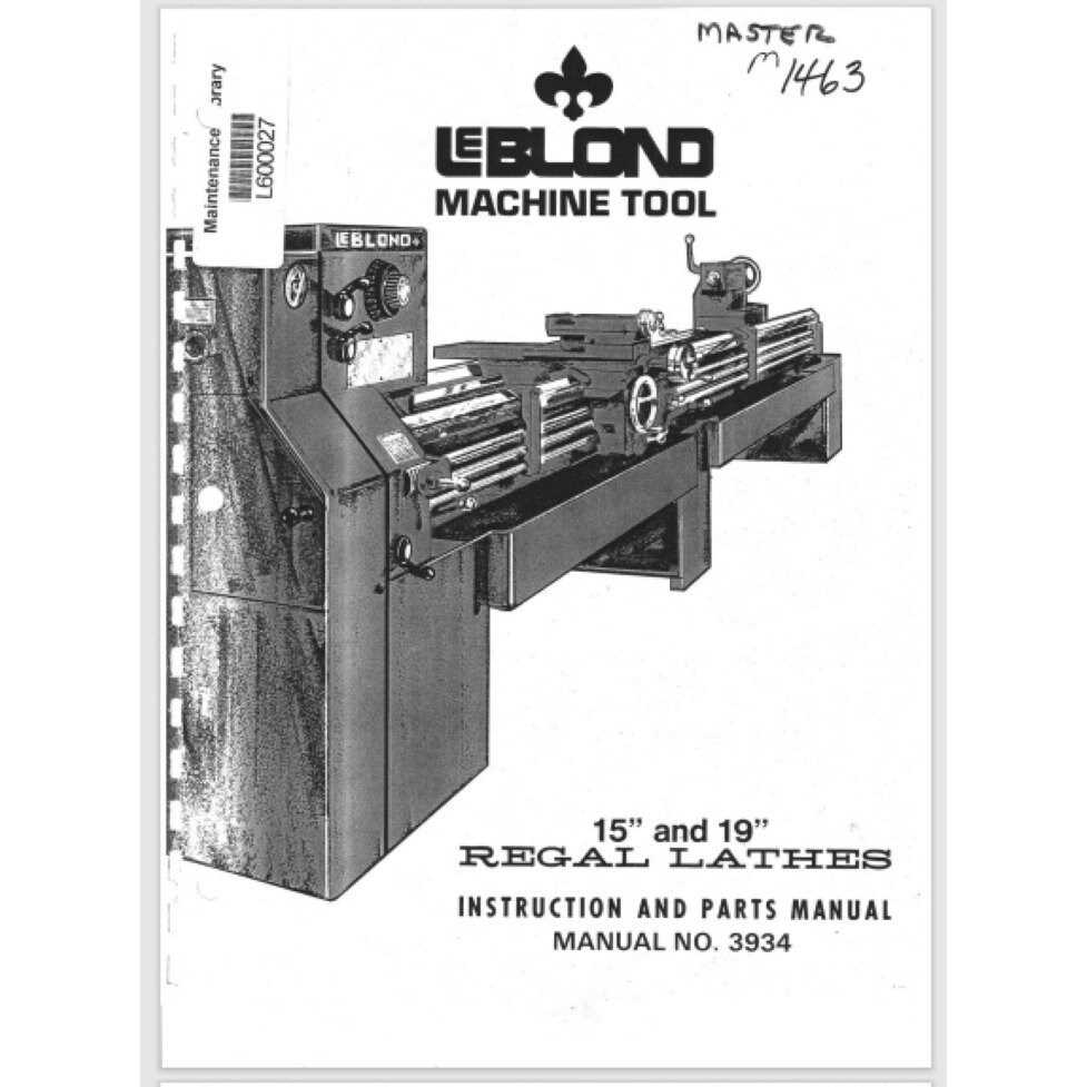 leblond lathe parts diagram