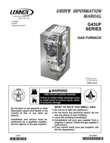 lennox g61mpv parts diagram