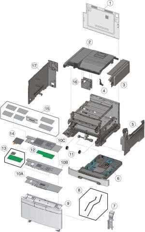 lexmark printer parts diagram
