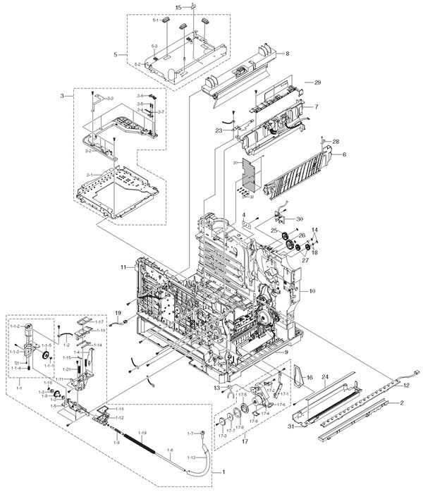 lexmark printer parts diagram