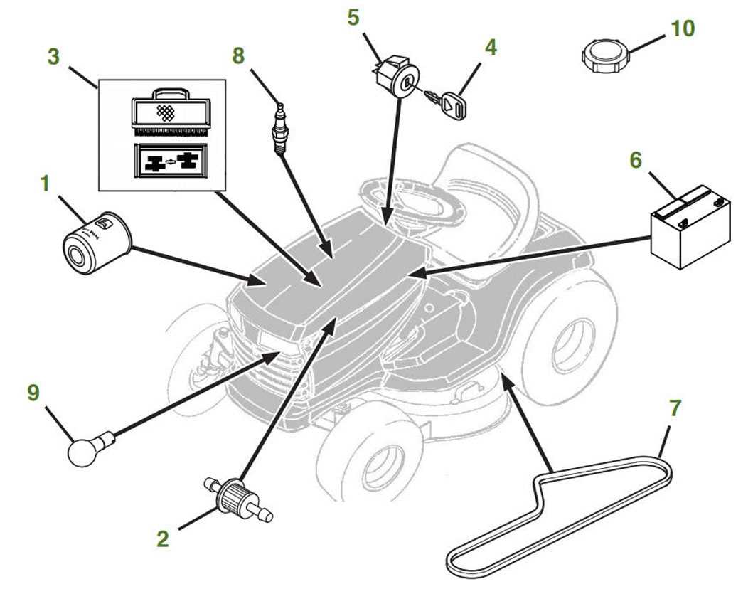 john deere l130 mower deck parts diagram