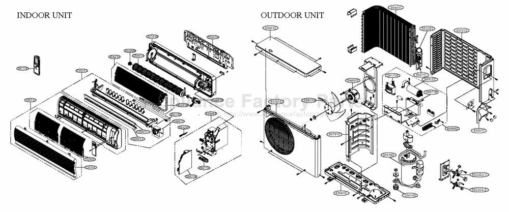 lg air conditioner parts diagram