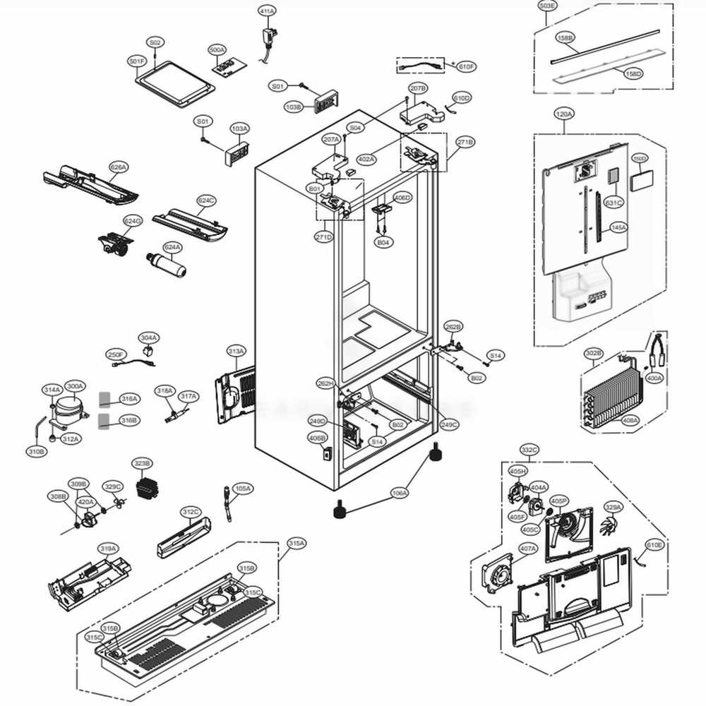 lg refrigerator parts diagram