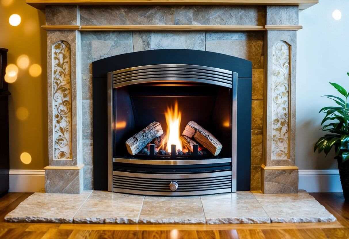 gas fireplace parts diagram