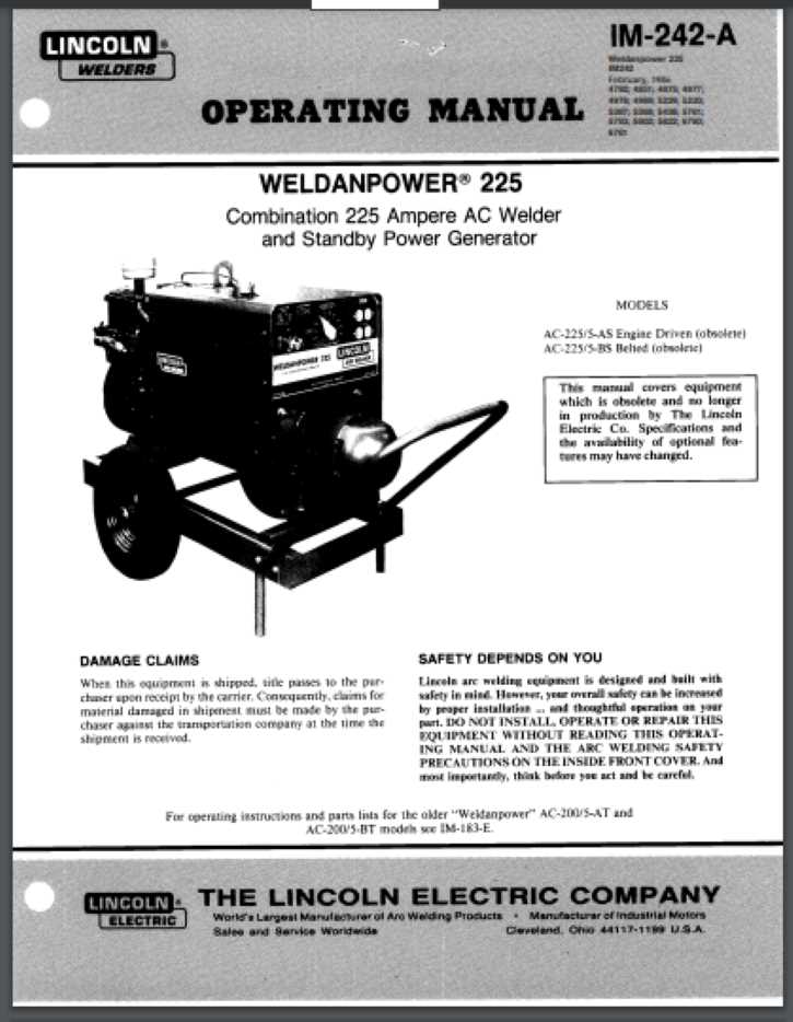 lincoln ac 225 welder parts diagram