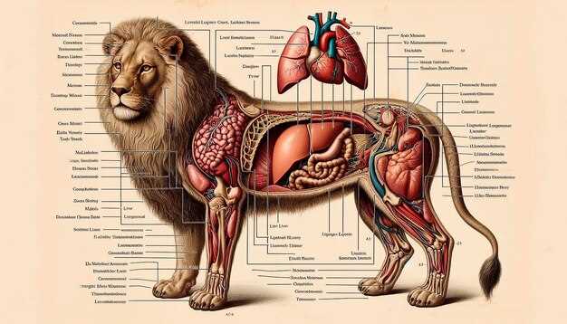 lion body parts diagram