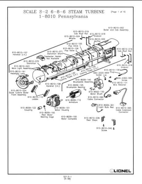 lionel parts diagrams