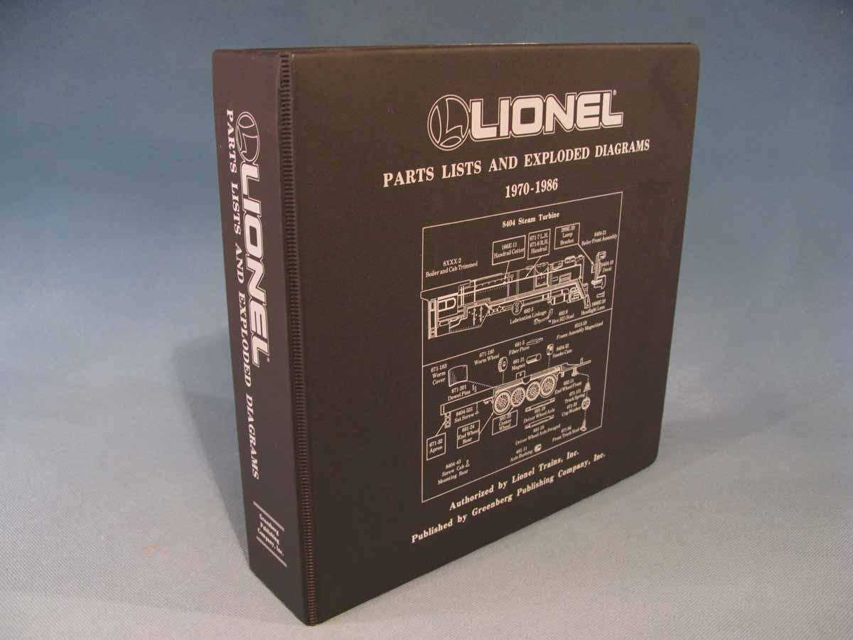 lionel parts list and exploded diagrams