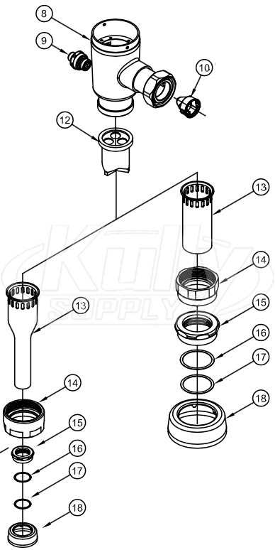 fill valve parts diagram