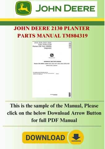 john deere 2130 parts diagram