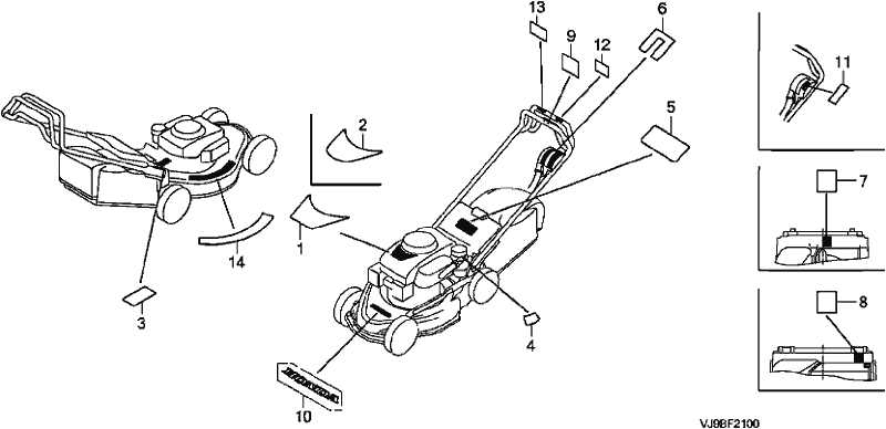 honda hr215 parts diagram