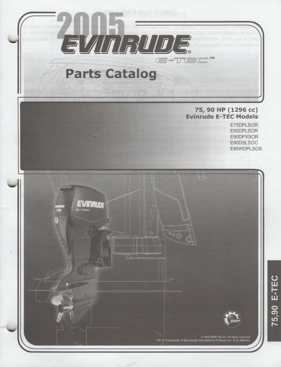 evinrude etec parts diagram