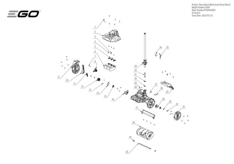 lucknow snowblower parts diagram