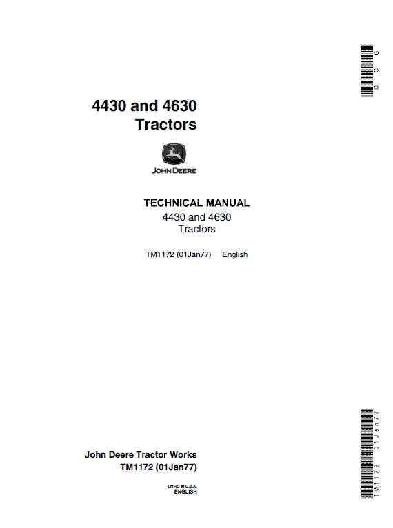 john deere 4630 parts diagram