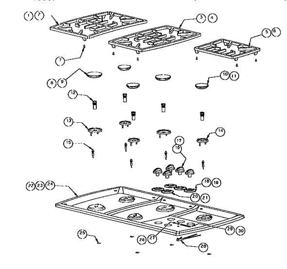 ge profile cooktop parts diagram