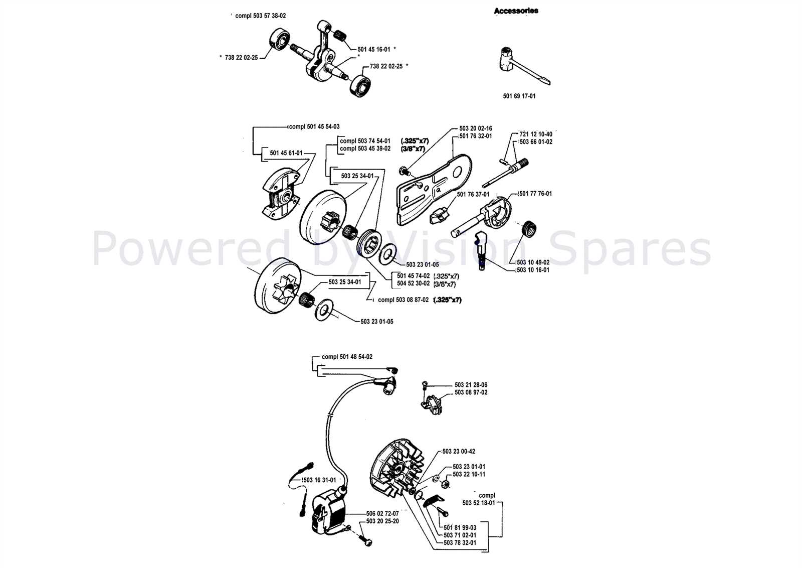 husqvarna 51 chainsaw parts diagram