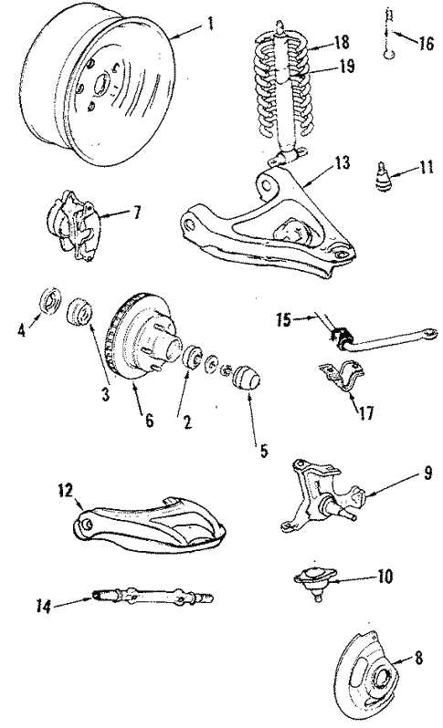 ford f350 front axle parts diagram