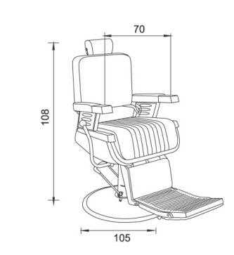 barber chair parts diagram