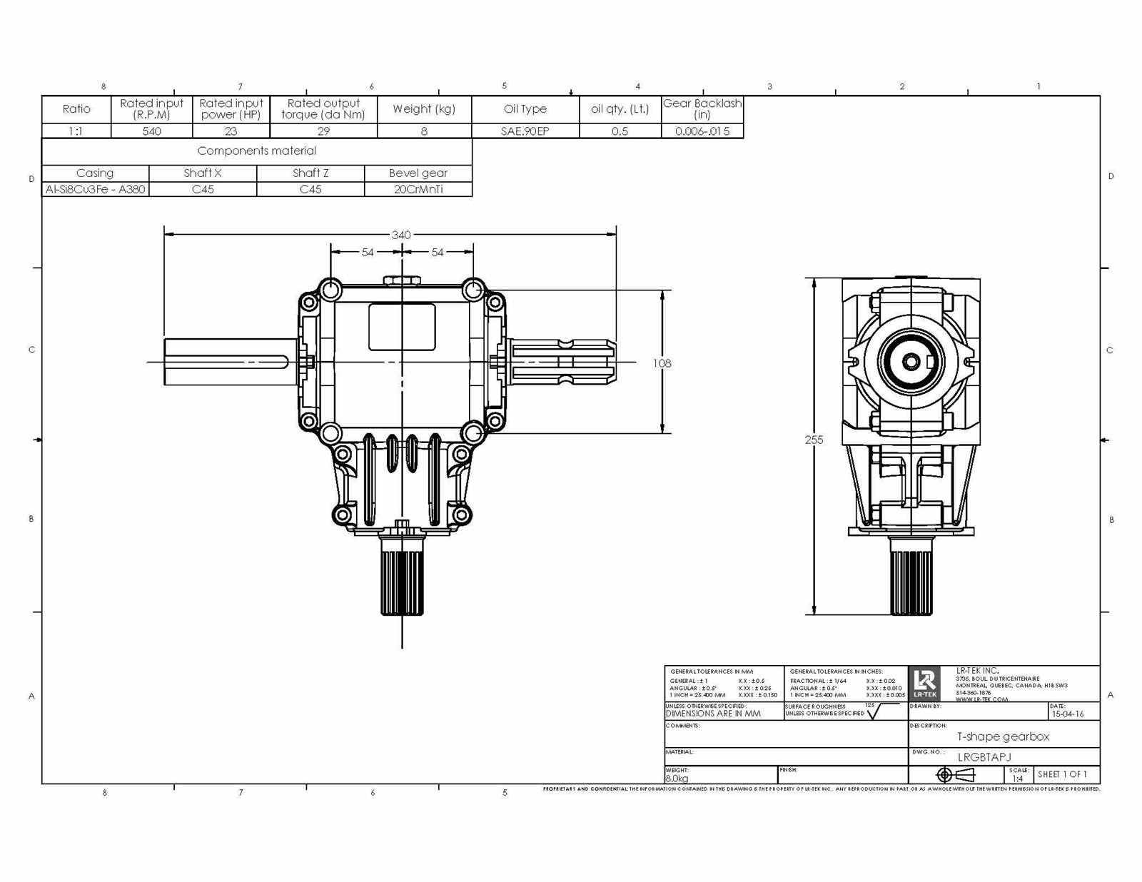 comer gearbox parts diagram